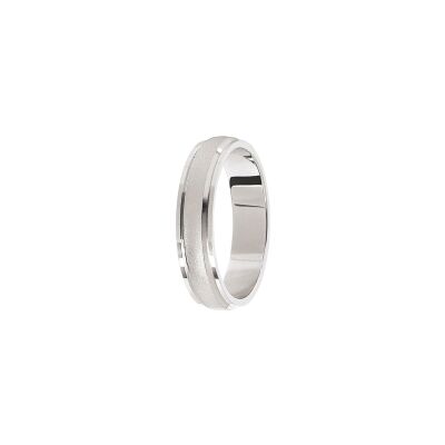 Alliance en or blanc, 4mm