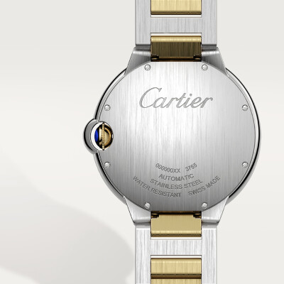 Montre Ballon Bleu de Cartier 42mm, mouvement automatique, or jaune, acier