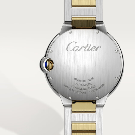 Montre Ballon Bleu de Cartier 42mm, mouvement automatique, or jaune, acier