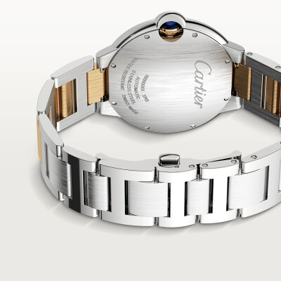 Montre Ballon Bleu de Cartier 42mm, mouvement automatique, or jaune, acier