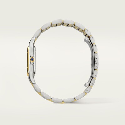 Montre Panthère de Cartier Moyen modèle, mouvement quartz, or jaune, acier