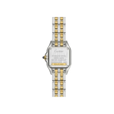 Montre Panthère de Cartier Petit modèle, mouvement quartz, or jaune, acier