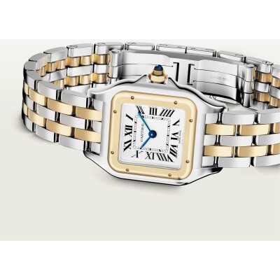 Montre Panthère de Cartier Petit modèle, mouvement quartz, or jaune, acier
