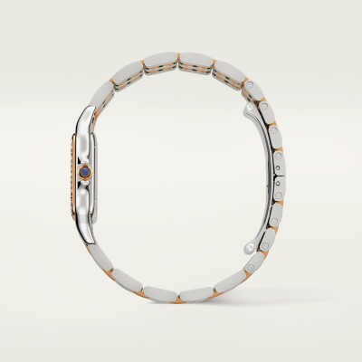 Montre Panthère de Cartier Moyen modèle, mouvement quartz, or rose, acier, diamants