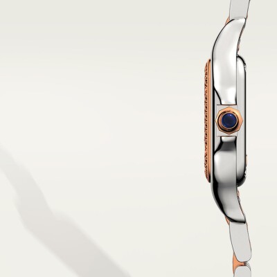 Montre Panthère de Cartier Petit modèle, mouvement quartz, or rose, acier, diamants