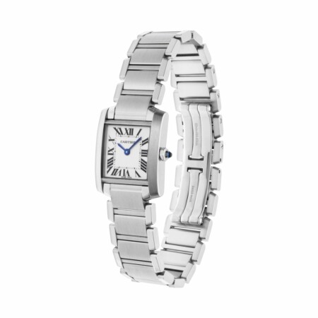 Montre Tank Française Petit modèle, mouvement quartz, acier