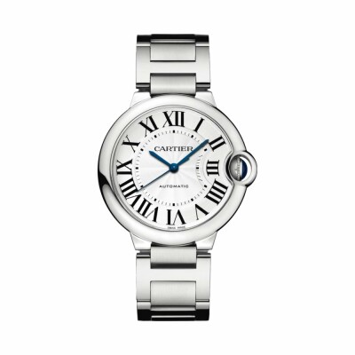 Ballon Bleu de Cartier watch, 36mm, automatic movement, steel