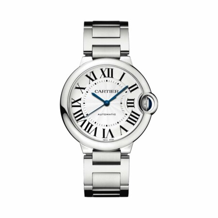 Montre Ballon Bleu de Cartier 36mm, mouvement automatique, acier