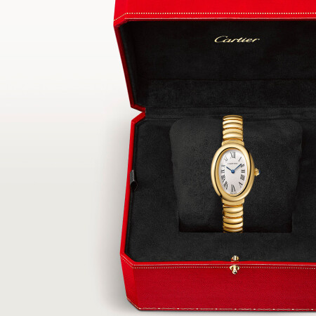 Cartier Baignoire 1920 watch, Small model, quartz movement, yellow gold