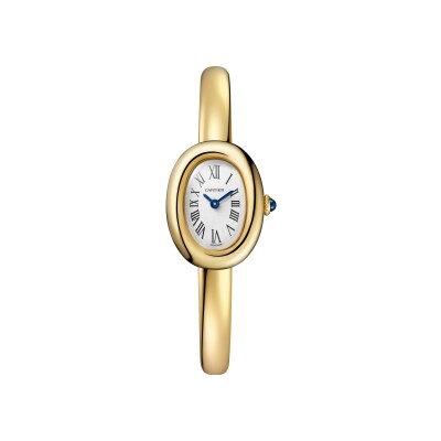 Cartier Baignoire Mini model, size 16, quartz movement, yellow gold watch