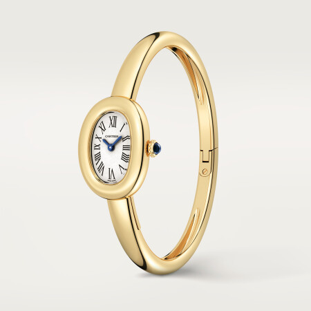 Montre Cartier Baignoire Mini modèle, taille 16, mouvement quartz, or jaune