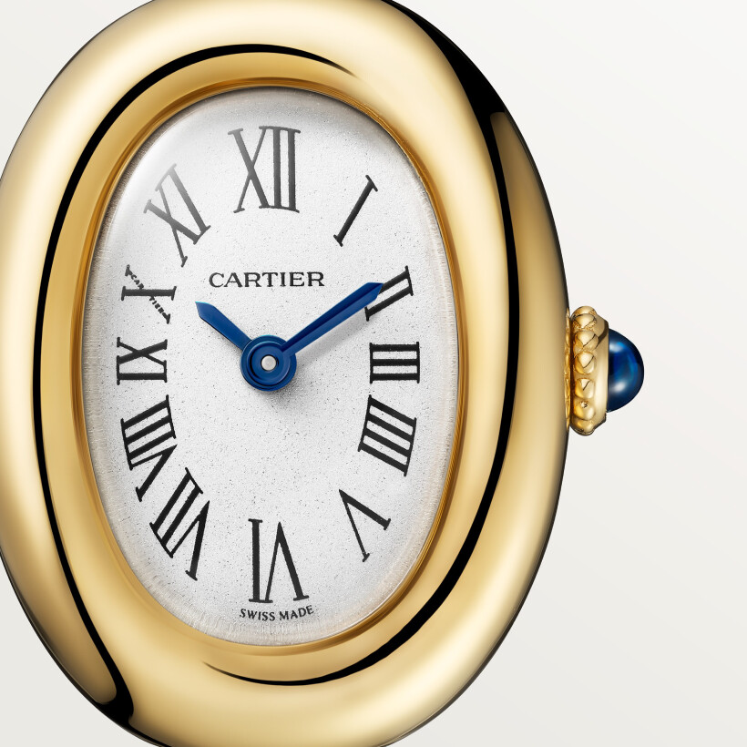 Montre Cartier Baignoire Mini modèle, taille 16, mouvement quartz, or jaune
