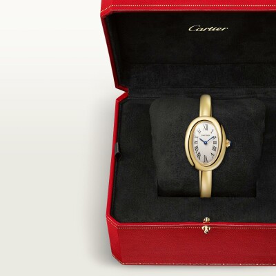 Montre Baignoire de Cartier Petit modèle, taille 16, mouvement quartz, or jaune