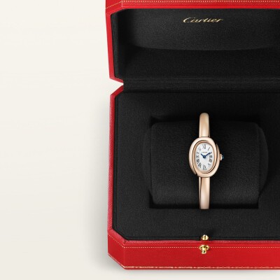Montre Baignoire Cartier Mini modèle, mouvement quartz, or rose