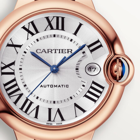 Ballon Bleu de Cartier watch, 40mm, automatic movement, rose gold