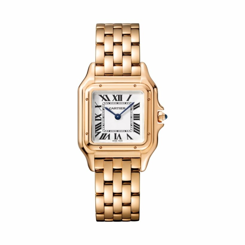 Panthère de Cartier watch, Medium model, quartz movement, rose gold