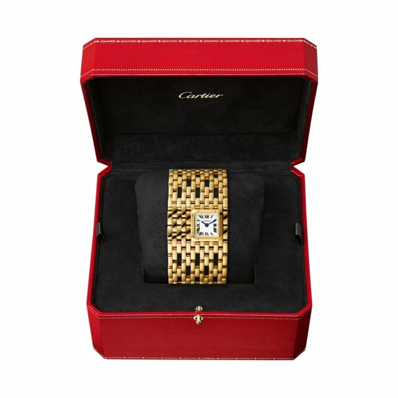 Panthère de Cartier watch, Cuff, quartz movement, yellow gold