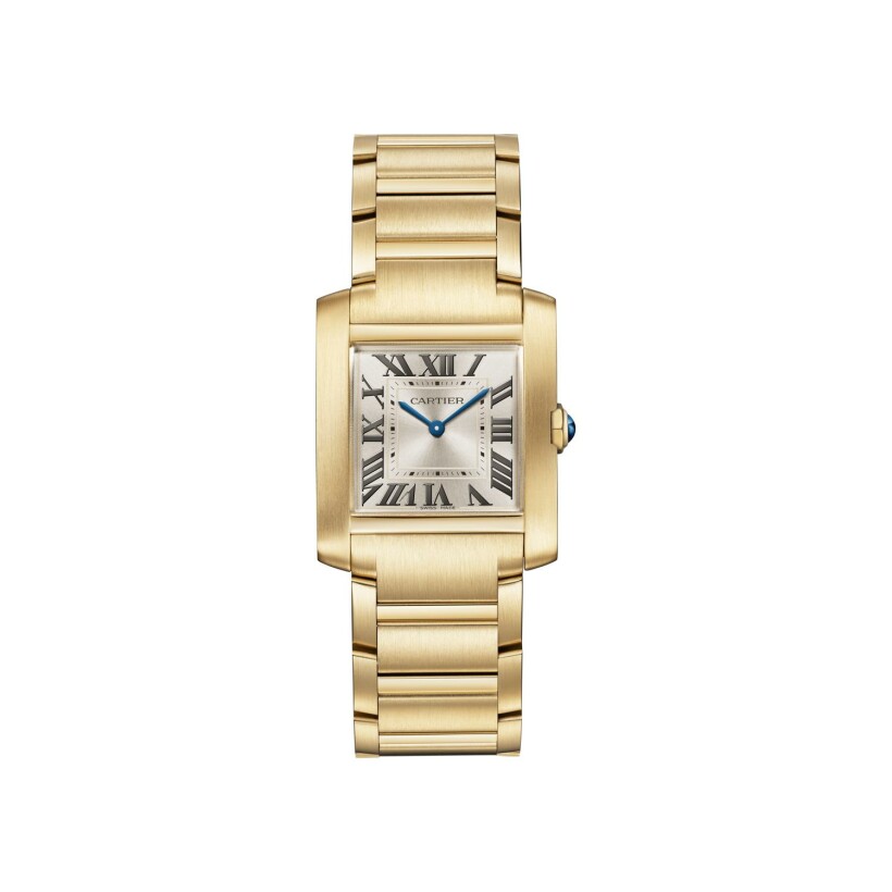 Cartier Tank Française watch, Medium model, quartz movement, yellow gold