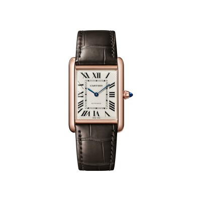 Montre Tank Louis Cartier Grand modèle, mouvement automatique, or rose