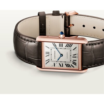 Montre Tank Louis Cartier Grand modèle, mouvement automatique, or rose