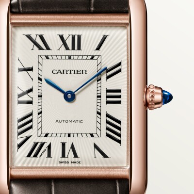 Montre Tank Louis Cartier Grand modèle, mouvement automatique, or rose