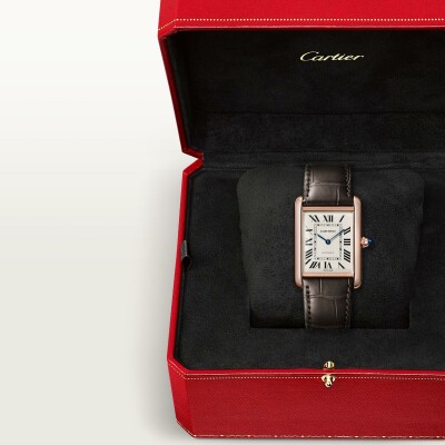 Montre Tank Louis Cartier Grand modèle, mouvement automatique, or rose