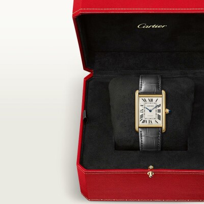 Montre Tank Louis Cartier Grand modèle, mouvement automatique, or jaune