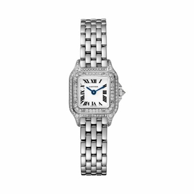 Montre Panthère de Cartier Mini modèle, mouvement quartz, or gris