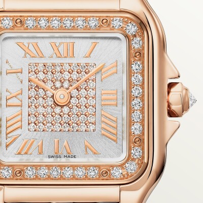 Montre Panthère de Cartier Petit modèle, quartz, or rose, diamants