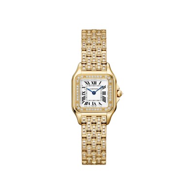 Montre Panthère de Cartier Petit modèle, mouvement quartz, or jaune, diamants