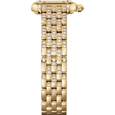 Montre Panthère de Cartier Petit modèle, mouvement quartz, or jaune, diamants
