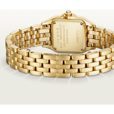 Montre Panthère de Cartier Petit modèle, mouvement quartz, or jaune, diamants