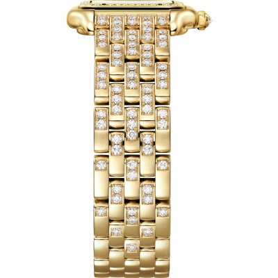 Montre Panthère de Cartier Moyen modèle, mouvement quartz, or jaune, diamants