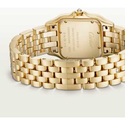 Montre Panthère de Cartier Moyen modèle, mouvement quartz, or jaune, diamants