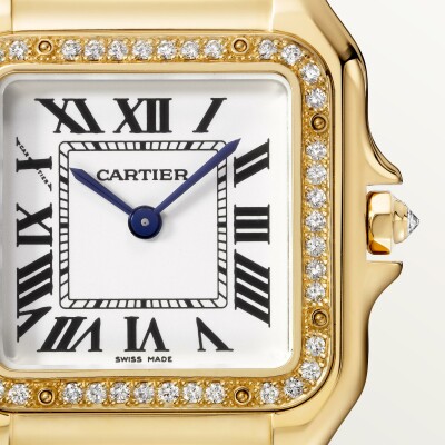 Montre Panthère de Cartier Moyen modèle, mouvement quartz, or jaune, diamants