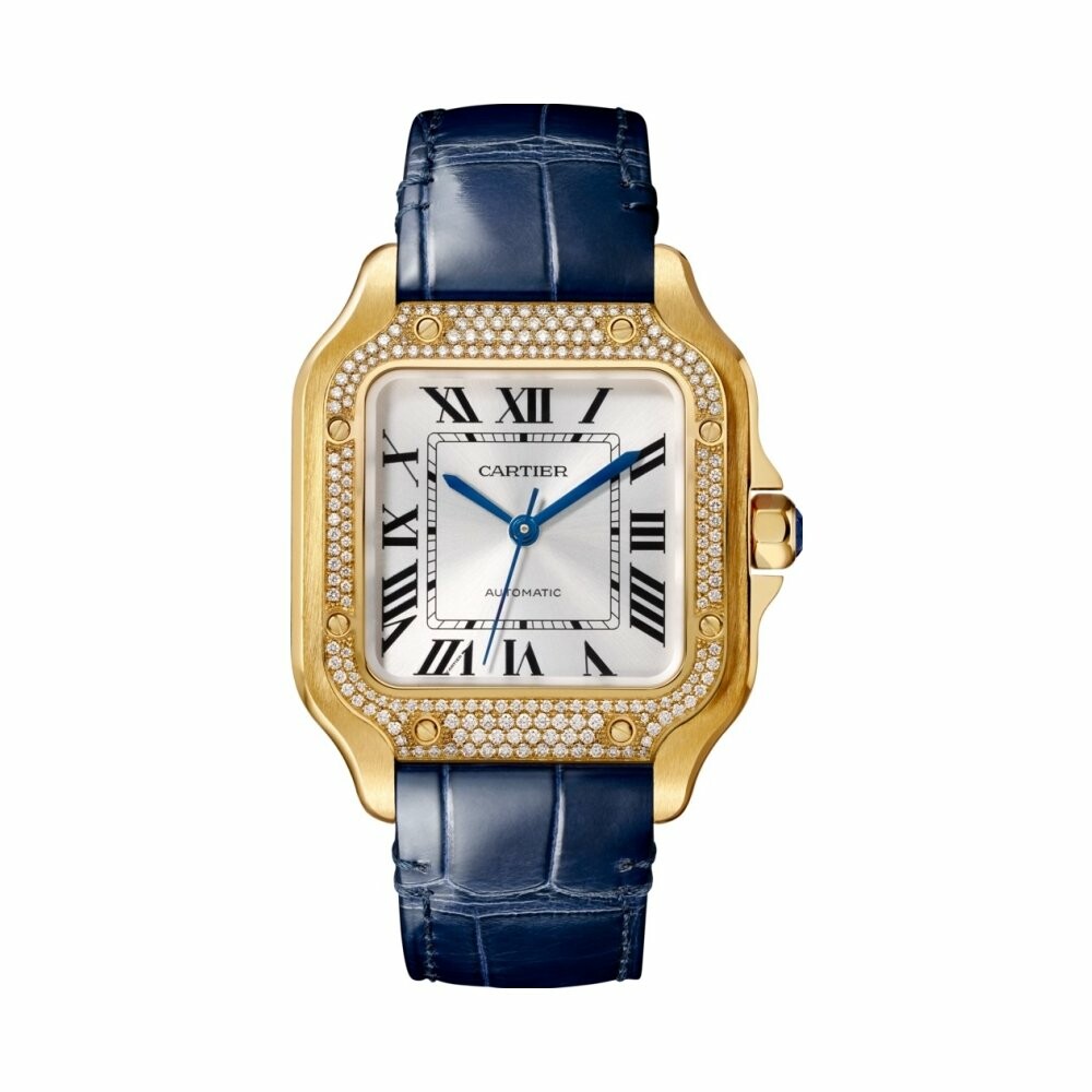 Cartier Santos 18K Rose Gold Men's Watch | Worldofluxuryus