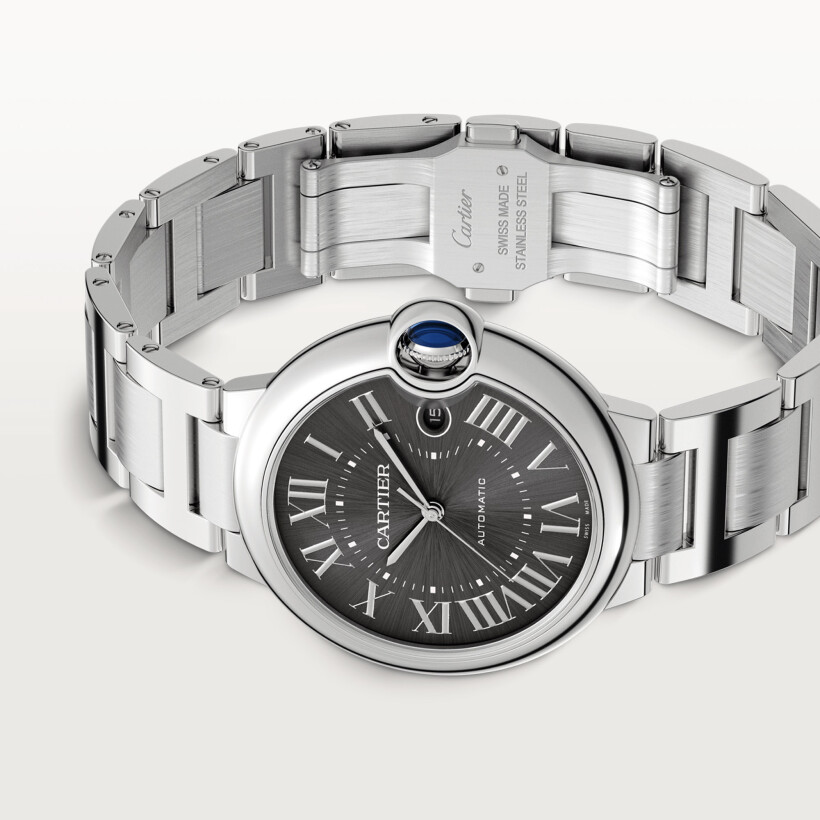 Ballon Bleu de Cartier watch, 40mm, automatic movement, steel