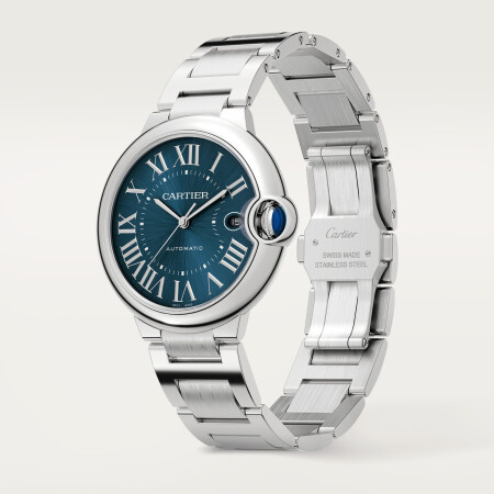 Cartier Ballon Bleu watch, 40mm, automatic movement, steel