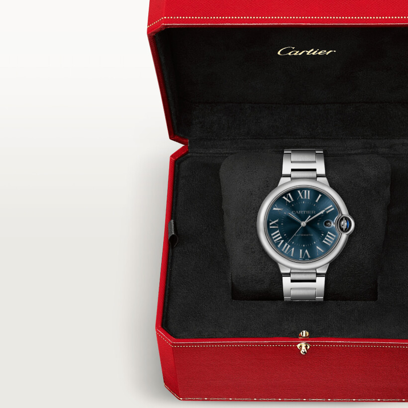 Cartier Ballon Bleu watch, 40mm, automatic movement, steel