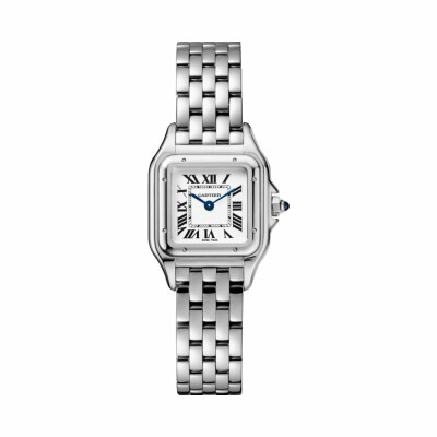 Montre Panthère de Cartier PM Petit modèle, mouvement quartz, acier