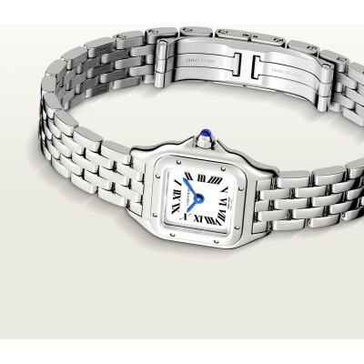 Montre Panthère de Cartier, modèle mini, mouvement à quartz, acier