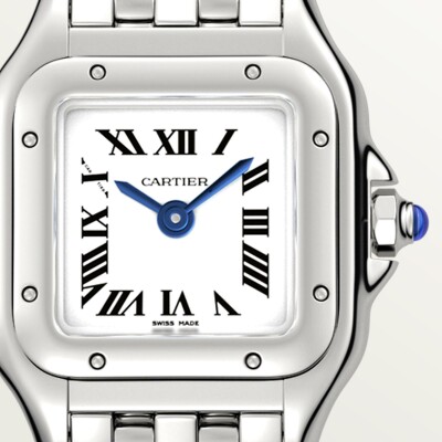 Montre Panthère de Cartier, modèle mini, mouvement à quartz, acier