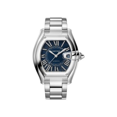 Roadster watch Large model, automatic movement, steel, interchangeable metal bracelet and rubber straps