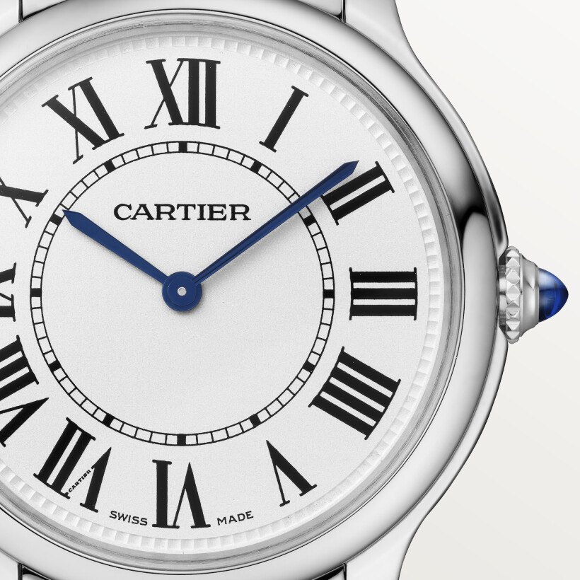 Montre Ronde Must de Cartier, 36mm, mouvement quartz, acier
