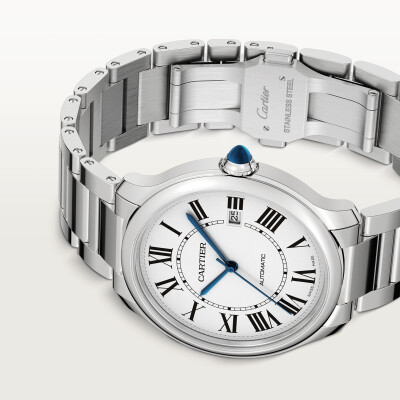 Ronde Must de Cartier watch, 40 mm, automatic movement, steel