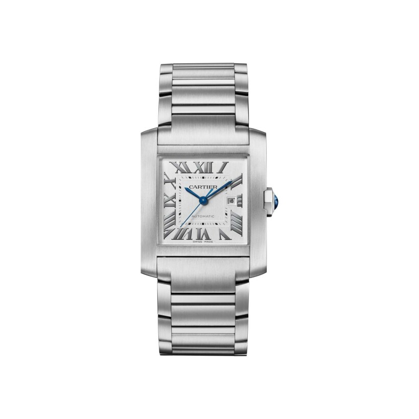 Cartier Tank Française watch, Large model, automatic mechanical movement, steel