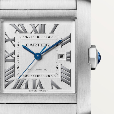 Cartier Tank Française watch, Large model, automatic mechanical movement, steel