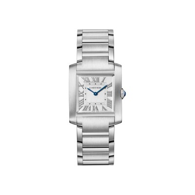 Cartier Tank Française watch, Medium model, quartz movement, steel