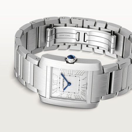 Montre Cartier Tank Française Moyen modèle, mouvement quartz, acier