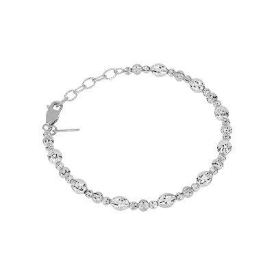 Bracelet Desmos Crystal en argent, 16.5 cm